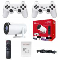 PROJEKTOR LED RZUTNIK KONSOLA ANDROID PRZENOŚNY 2 PADY GRY PILOT WIFI USB