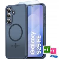Etui do SAMSUNG GALAXY S25 FE do MagSafe WZMACNIANE 360° MATT CASE + SZKŁO