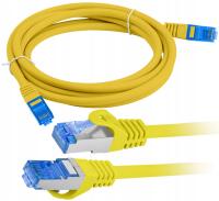 Patchcord Lanberg S/FTP kat.6A 20m LSZH CCA fluke passed żółty