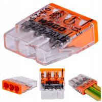 WAGO 2273-203 Szybkozłączka Złączka na Drut 3x 0,5-2,5mm2 ORYGINALNA 1szt