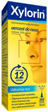 Omega Pharma Xylorin aerozol do nosa na katar 18 ml