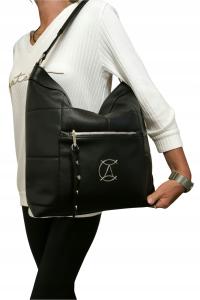 TOREBKA DAMSKA CZARNA WOREK LISTONOSZKA SUPER CENA !!!