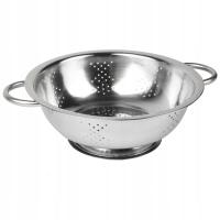 DURSZLAK CEDZAK KUCHENNY SITKO STALOWY 26CM DO ODCEDZANIA Z UCHWYTAMI