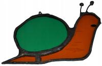 Ślimak szkło witrażowe zawieszka dekoracja prezent