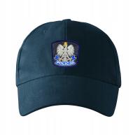 czapka z daszkiem Policja haft odblaskowe napisy bawełniana Policyjna