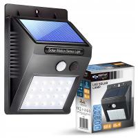 LAMPA SOLARNA OGRODOWA KINKIET NAŚWIETLACZ CZUJNIK RUCHU I ZMIERZCHU