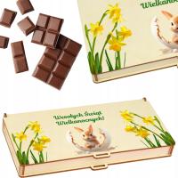 Prezent na Wielkanoc śliczne pudełko na czekoladę miła ozdoba wielkanocna