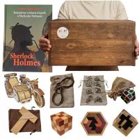 LOGIC CHEST Sherlock Super prezent łamigłówki dla dorosłych dla nastolatka