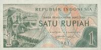 Indonezja - 1 Rupia - 1961 - P78 - St.1/1-