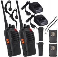 KRÓTKOFALÓWKA BAOFENG 2x BF-888S WALKIE TALKIE łoki toki PMR + SŁUCHAWKI