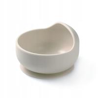 MISECZKA SILIKONOWA Z PRZYSSAWKĄ BABYONO beż