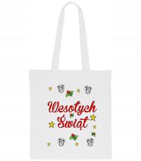 TORBA BOŻE NARODZENIE ŚWIĘTA PREZENT UPOMINEK NA ZAKUPY B8
