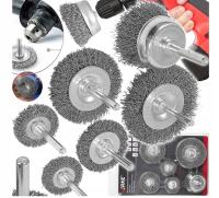 ПРОВОЛОЧНЫЕ ЩЕТКИ ДЛЯ ШУРУПОВЕРТА СВЕРЛИЛЬНЫЙ СТАНОК НАБОР МЕТАЛЛИЧЕСКИХ ПРОВОЛОЧНЫХ ЩЕТОК