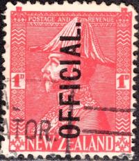 New Zealand KGV official 1 d.