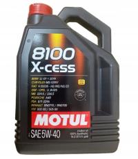 Моторное масло Motul 8100 X-cess 5 l 5W-40