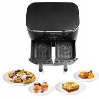 FRYTKOWNICA BEZTŁUSZCZOWA AIRFRYER NINJA 7,6L 2400W DWUSTREFOWA 2 KOSZE