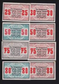 KOLEKCJA AUSTRIA -- PUPPING -- 1920 rok, 8 sztuk