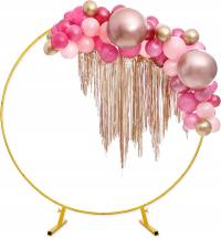 Металлическая стойка, стойка, круг 2 м для воздушных шаров, цветов, стены и фона, причастия, свадьбы