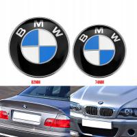 2szt. 82 74MM Emblemat do BMW przed i tyl