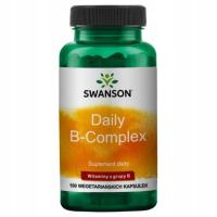Swanson WITAMINA B COMPLEX B1 B2 B3 B6 B12 100K Układ nerwowy Serce Energia