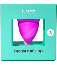 Kubeczek menstruacyjny, model 1, fioletowy + woreczek, Lunette