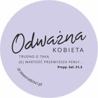 Magnes okrągły - Odważna kobieta