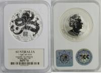 AUSTRALIA 1 DOLAR 2024 ROK SMOKA SREBRO 1 UNCJA MS70