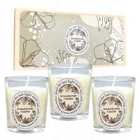 3PCS X ароматические свечи соевые свечи естественный подарочный набор