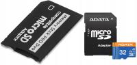 Karta pamięci ADATA 32GB microSDHC CL10 +adapter PSP
