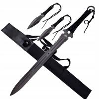 Тренировочный меч ниндзя 71 см 2 ножа D125