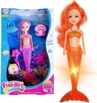 КУКЛА РУСАЛКА ВОЛШЕБНЫЙ СВЕТЯЩИЙСЯ ХВОСТ АКСЕССУАРЫ