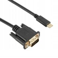 Kabel Adapter USB-C USB3.1 do VGA 1,8M