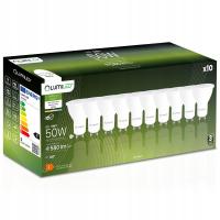 10x GU10 светодиодная лампа 6W 4000K белая нейтральная 120° эффективная премиум CCD