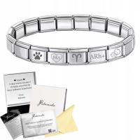 Bransoletka Srebrna Modułowa na Urodziny Charms Ogniwa Imię Data GRAWER