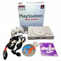 Ухоженная консоль Sony PlayStation 1 PSX PS1 scph-9002 картонная коробка комплект