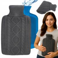 TERMOFOR DUŻY POKROWIEC SWETEREK 2L OGRZEWACZ DO RĄK NA WODĘ XXL PREZENT