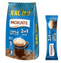 Кофейный напиток растворимый кофе мелко молотый 2в1 классический 24 пакетика Мокате