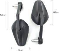 2x LUSTERKA KOMPLET DO MOTOCYKLA QUAD ATV UNIWERSALNE