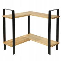 STOJAK NA PRZYPRAWY REGAŁ BAMBUSOWY DREWNIANY ORGANIZER PÓŁKI PRZYPRAWNIK