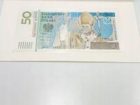 BANKNOT 50 ZŁ JPII W ETUI