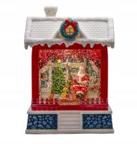 LATARENKA LAMPION ŚWIĄTECZNY OZDOBA DEKORACJA DOM DOMEK MIKOŁAJ GRAJĄCY