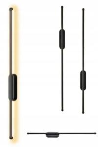 Линейный светильник современный настенный бра длинный внутренний черный продолговатый