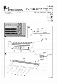 Part S48-083 1/48 Fw-190 A/D/F/G metalowe klapy (Tamiya)