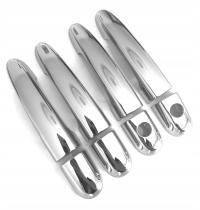 Накладки на дверные ручки Kia Sportage 04-10R полный хром