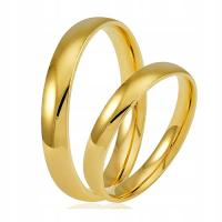Золотые обручальные кольца бесшовные набор 585 14K