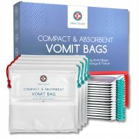 22X рвотный мешок 750ml для самолета автомобиля для рвоты без запаха большой