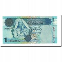 Banknot, Libia, 1 Dinar, Undated (2004), KM:68b, U