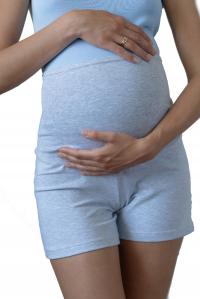 ModnaMama spodenki ciążowe sportowe krótkie szary