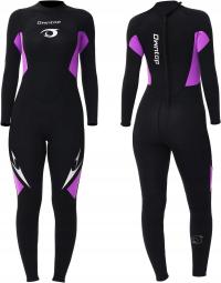 Неопреновый гидрокостюм для женщин 3 мм черный и фиолетовый Owntop