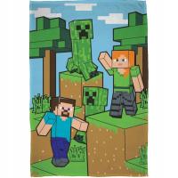 KOC POLAROWY MINECRAFT 100X150 PLED CREEPER NARZUTA NA ŁÓŻKO DZIECIĘCY